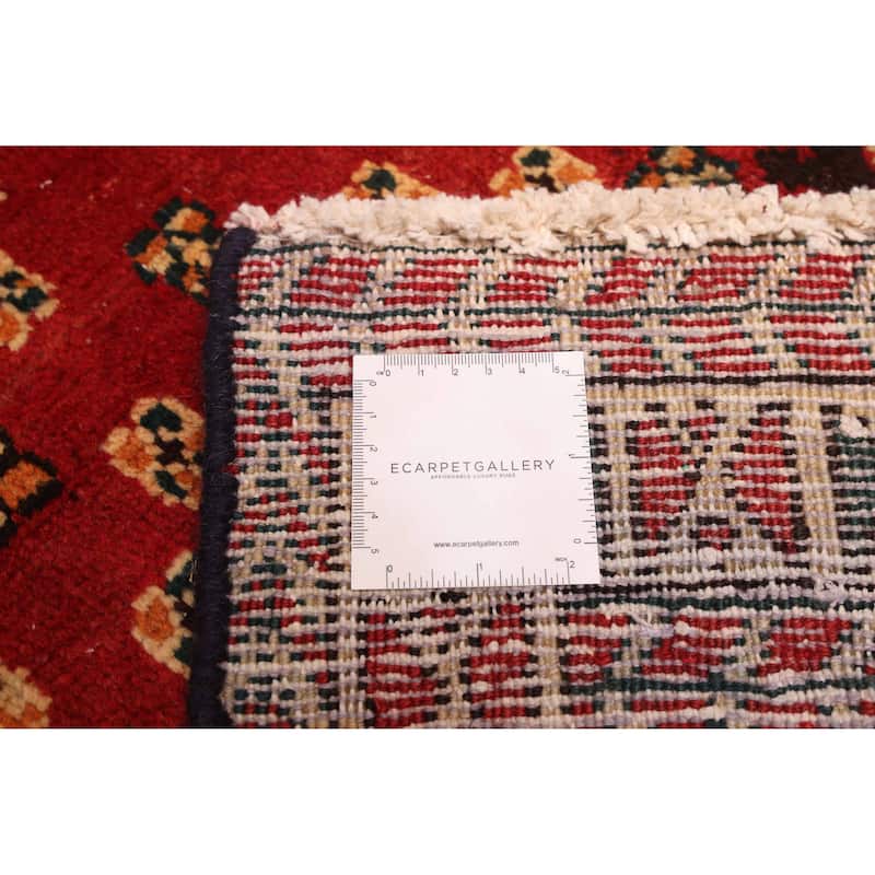 ECARPETGALLERY Hand-knotted Melis Vintage Red Wool Rug - 4'10 x 9'6