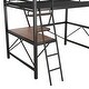 preview thumbnail 8 of 22, Full Loft Bed with Desk and Shelf