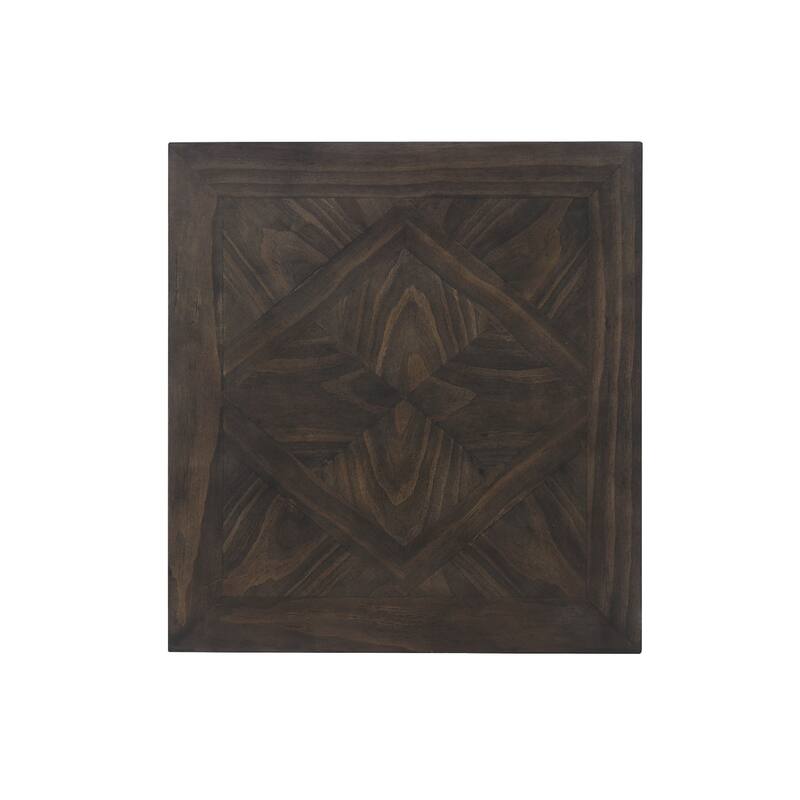 Leky Side End Table, 24 Inch, 1 Drawer with Lower Open Shelf, Brown