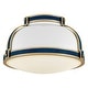 preview thumbnail 1 of 9, Hinkley Lighting 46351 Barton 2 Light 15" Wide Flush Mount Ceiling Brass Gold / Navy