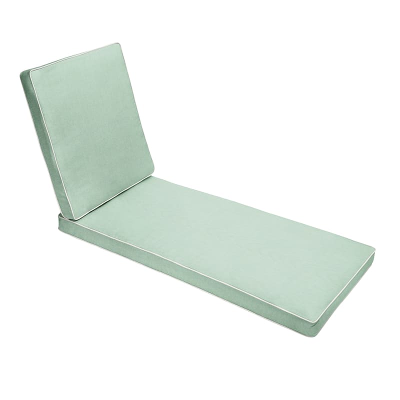 Sunbrella Hinged Chaise Cushion - 24"W x 73"L x 3"H