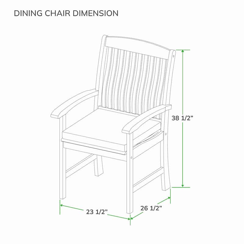 Cambridge Casual Chignik 7-piece Teak Patio Extendable Dining Set