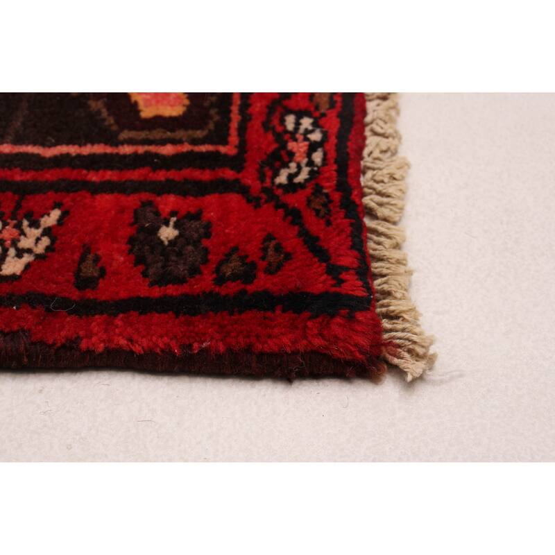 ECARPETGALLERY Hand-knotted Anadol Red Wool Rug - 3'6 x 10'0