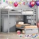 preview thumbnail 17 of 28, Storage-Savvy Design Full Over Twin Bunk Bed with Wardrobe, Drawers