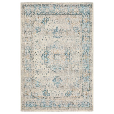 Style Haven Nova Vintage Center Medallion Grey/Teal Area Rug