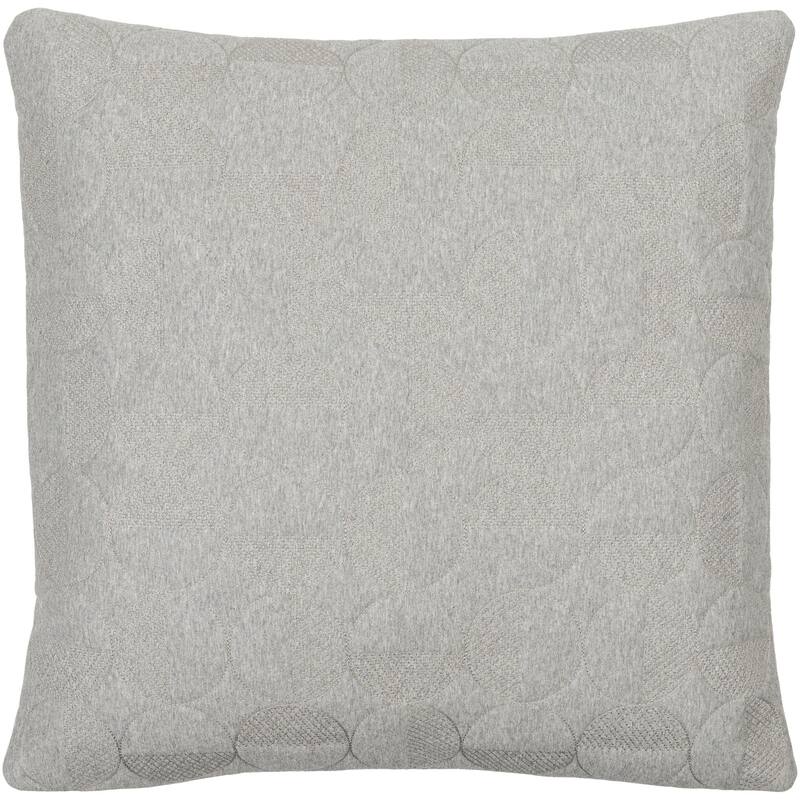 Joseline Modern & Contemporary Solid Color Accent Pillow - 20"L x 20"W - Polyester - Light Gray
