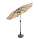 Holme 9-foot Patio Umbrella and Base Stand - Beige