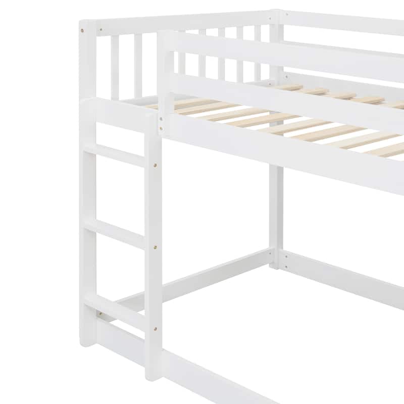 Bunk Bed with 4 Drawers and 3 Shelves
