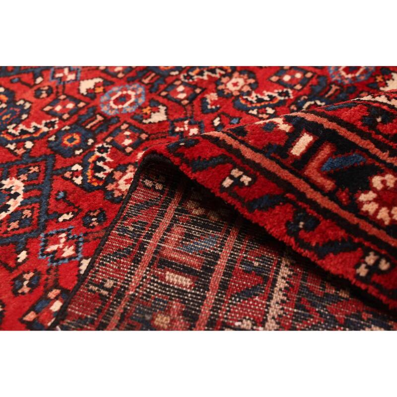 ECARPETGALLERY Hand-knotted Andelz Red Wool Rug - 3'2 x 13'0