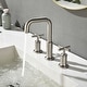 preview thumbnail 3 of 33, Widespread Bathroom Sink Faucet Double Handle Bathroom Sink Faucet