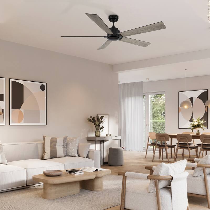 CARRO Bijou 60-inch Indoor Ceiling Fan with Remote and Reversible DC Motor - N/A