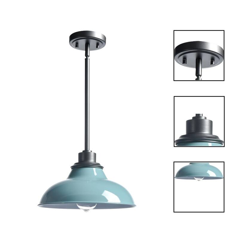 Modern pendant light sea green light fixture metal bathroom light