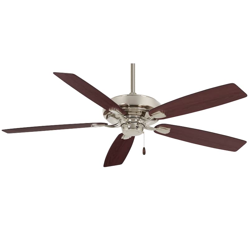Minka Aire Watt 5 Blade 60 Inch Indoor Ceiling Fan - Polished Nickel
