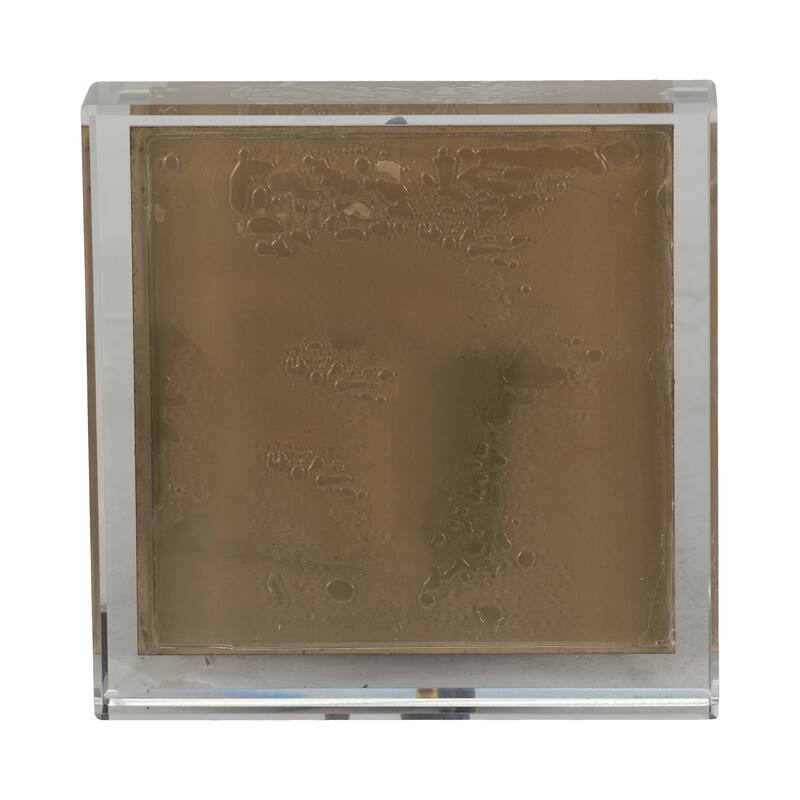 Sagebrook Home Julia Blue Stone Crystal Block, Perfect for Decor