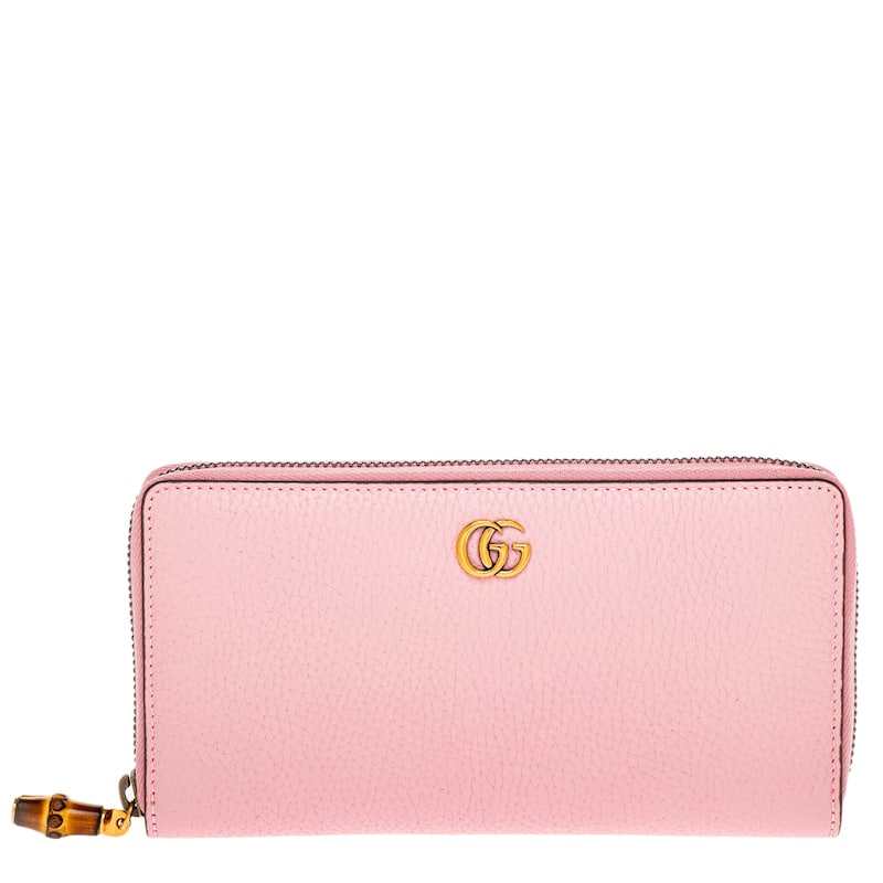 Gucci Zip Around Wallet with Bamboo - Black