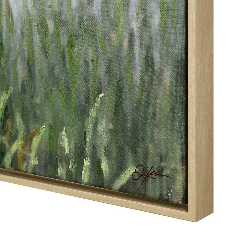 Tallow 40" H x 60" W Canvas Art, Green