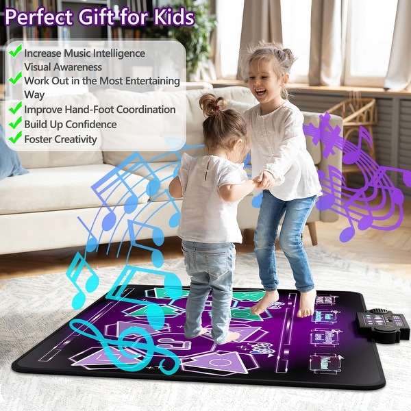 Double User Dance Mats - Non-Slip PVC Step Pads For Dance Games