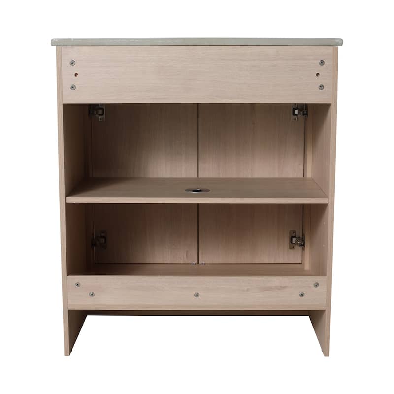 BNK 24/30/36 inch Freestanding Single Sink Bathroom Vanity with Soft Close Door and 1 adjustable shelf