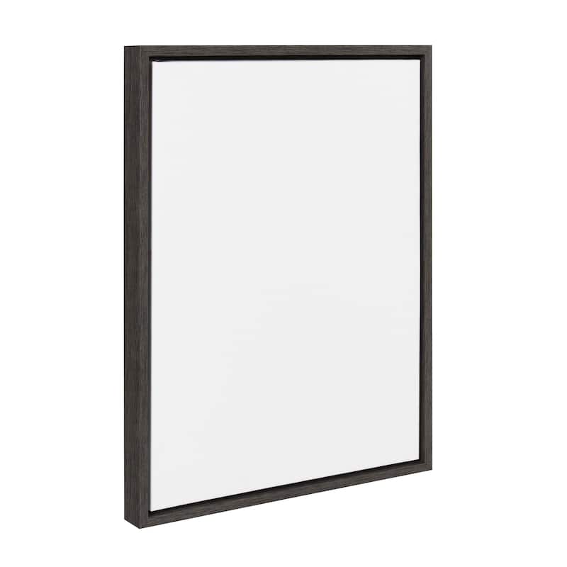 Kate and Laurel Sylvie Blank Framed Canvas - 18x24 - Charcoal
