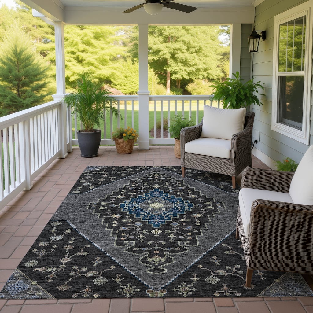 Machine Washable Indoor/ Outdoor Global Marrakesh Chantille Rug