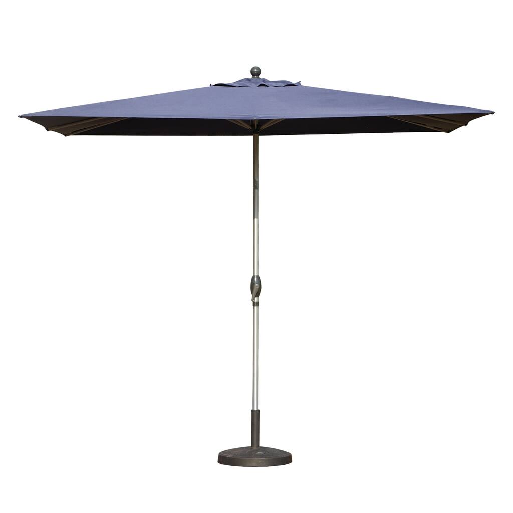 Rectangle Patio Umbrella with Crank Lift and Tilt Function(Base not included)