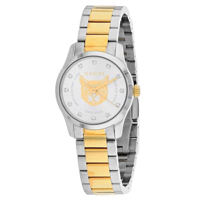 Gucci Women's G-Timeless Silver Dial Watch - YA1265016 - 6 (36)