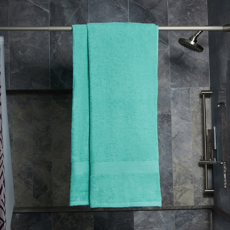 Deluxe 2-Piece 100 Cotton Bath Sheet - Pool