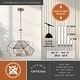 preview thumbnail 4 of 10, Euclid Mercury Glass/ Brass Mid-Century Modern Pendant Light