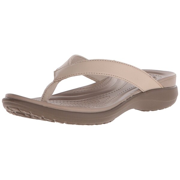 women's crocs capri flip flops