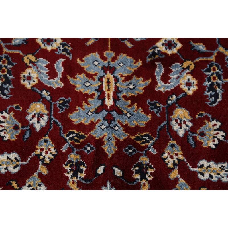 Geometric Red Tabriz Turkish Area Rug Machine Made Carpet - 6'4" x 9'10"