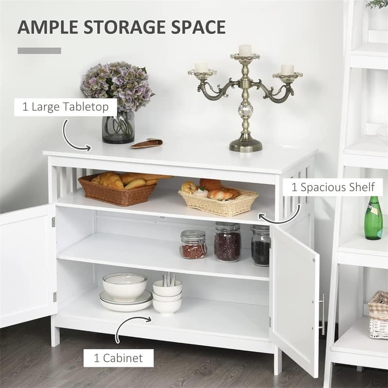 Sideboard Buffet Cabinet - 39.25"D x 17"W x 31.5"H