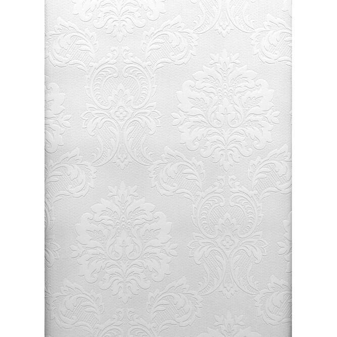 Brewster Plouf Paintable Damask Wallpaper - 20.5in x 396in x 0.025in