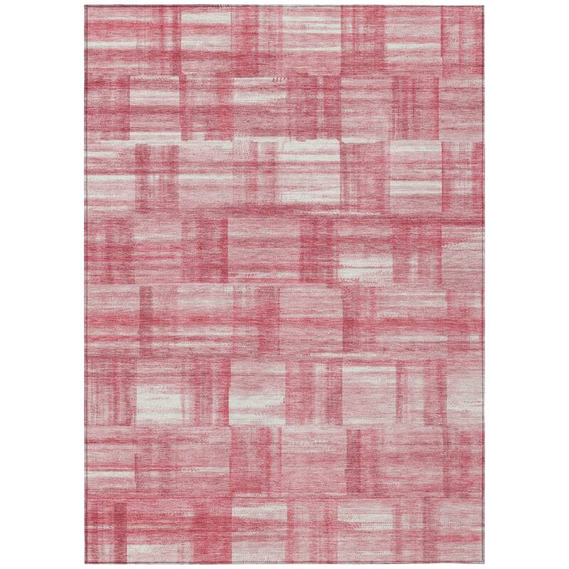 Machine Washable Indoor/ Outdoor Solid Hatches Chantille Rug