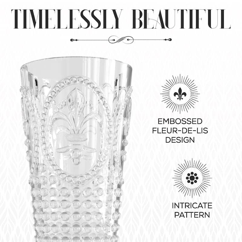 Elle Decor Set of 4 Acrylic Water Tumblers