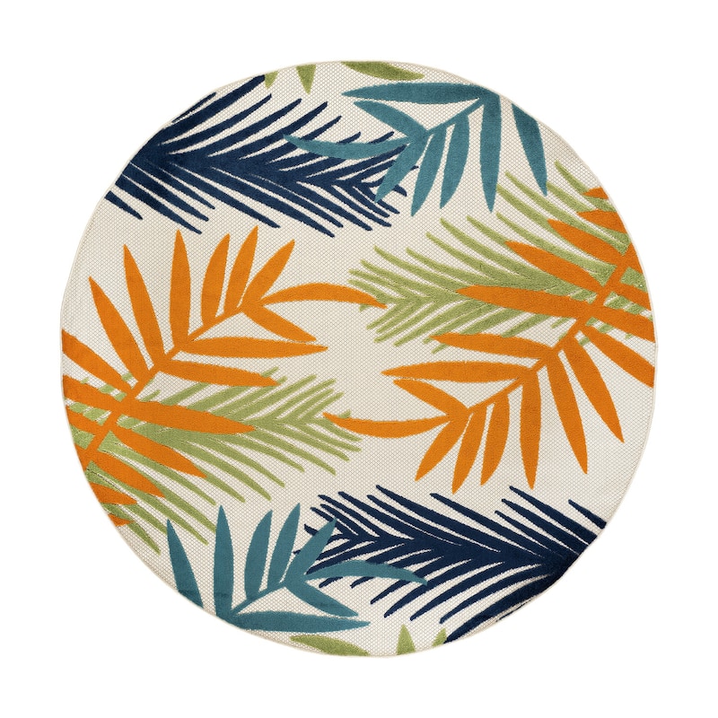 Evora Palm Frond Indoor/Outdoor Area Rug