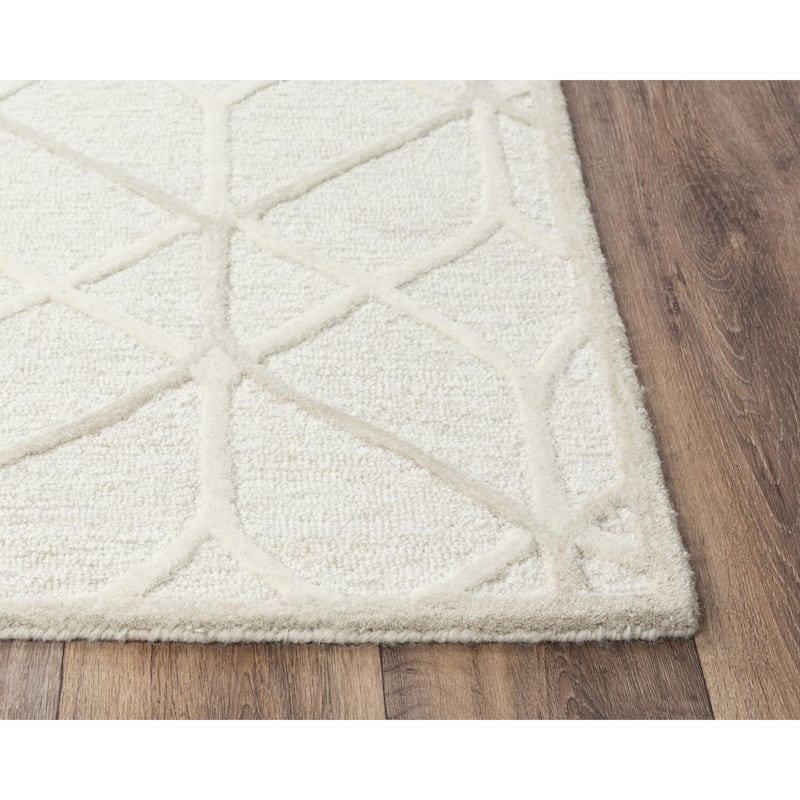 Alora Decor Ava Geometric Hand-tufted Wool Rug