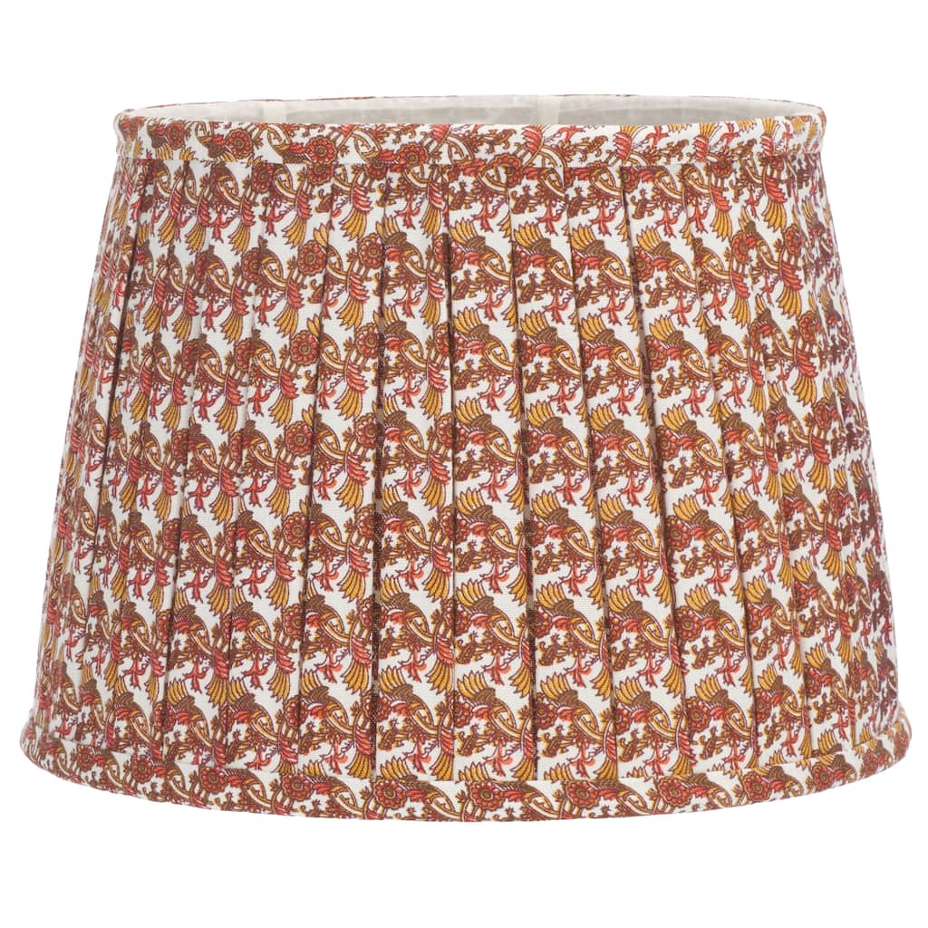 SAFAVIEH Lighting Elsie, 10-inch, Cotton Printed Lamp Shade - 11"W x 14"D x 10"H