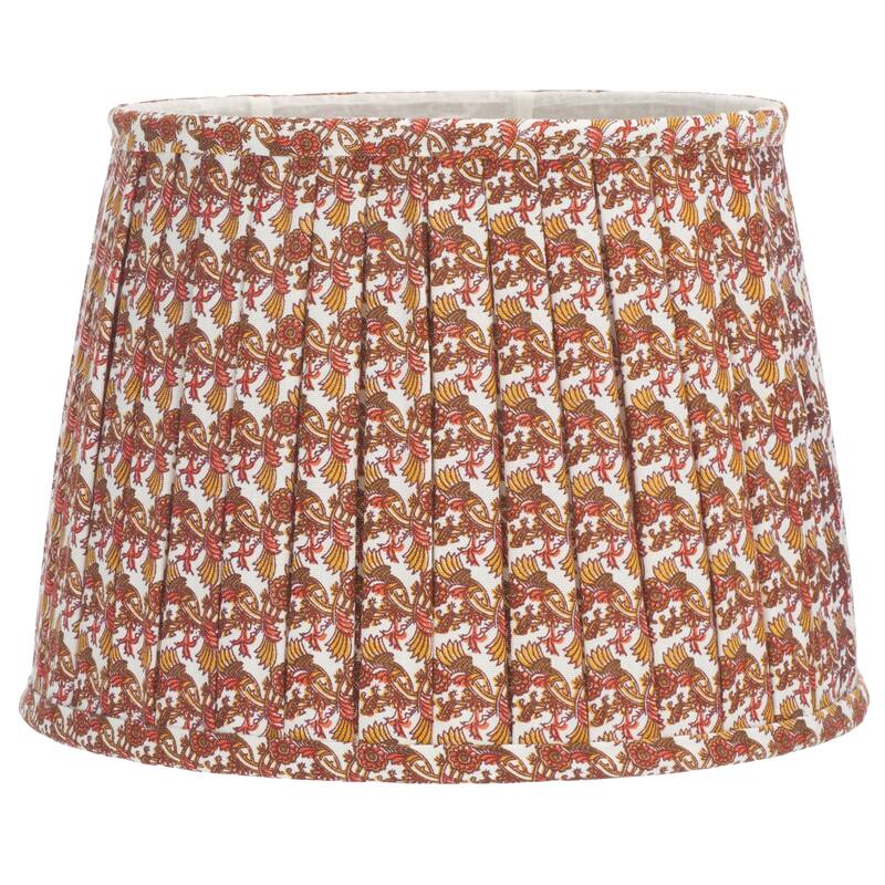 SAFAVIEH Lighting Elsie, 10-inch, Cotton Printed Lamp Shade - 11"W x 14"D x 10"H