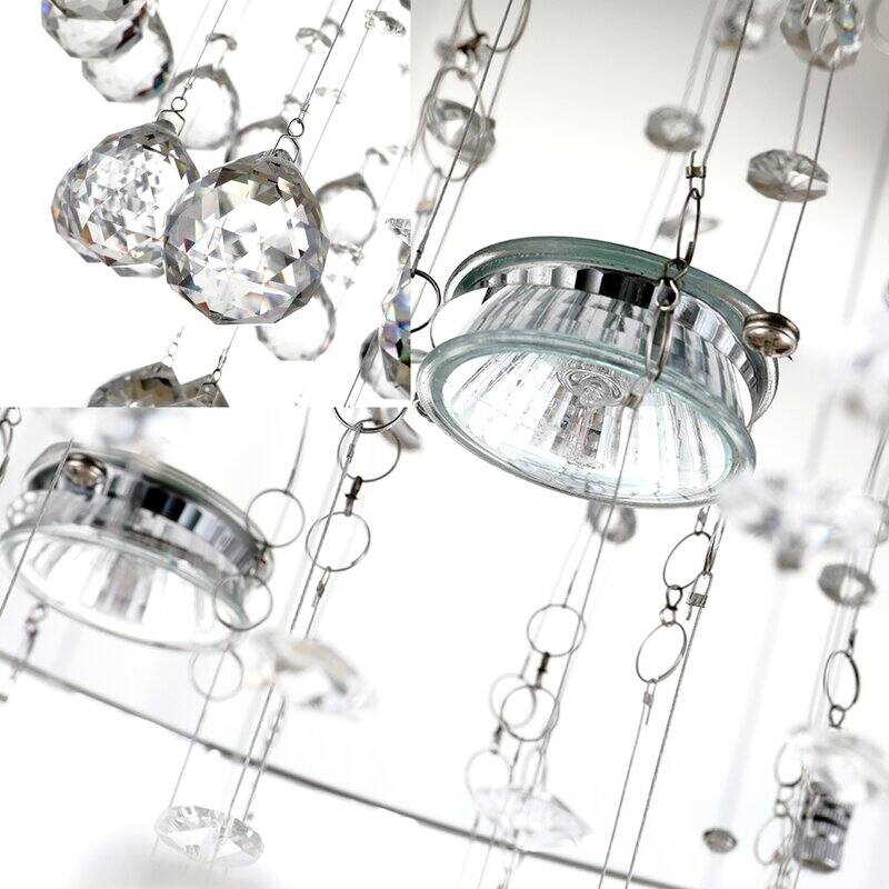 Maxax 5 - Light Unique / Statement Tiered Chandelier with Crystal Accents - MX19029-5-C