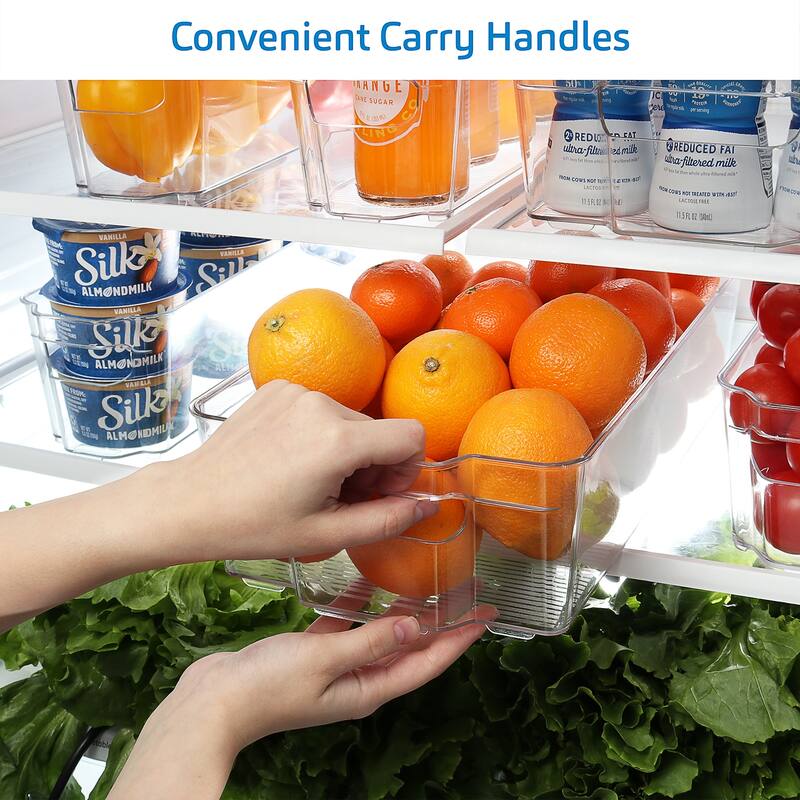 StorageBud Stackable Fridge Organizer Bins