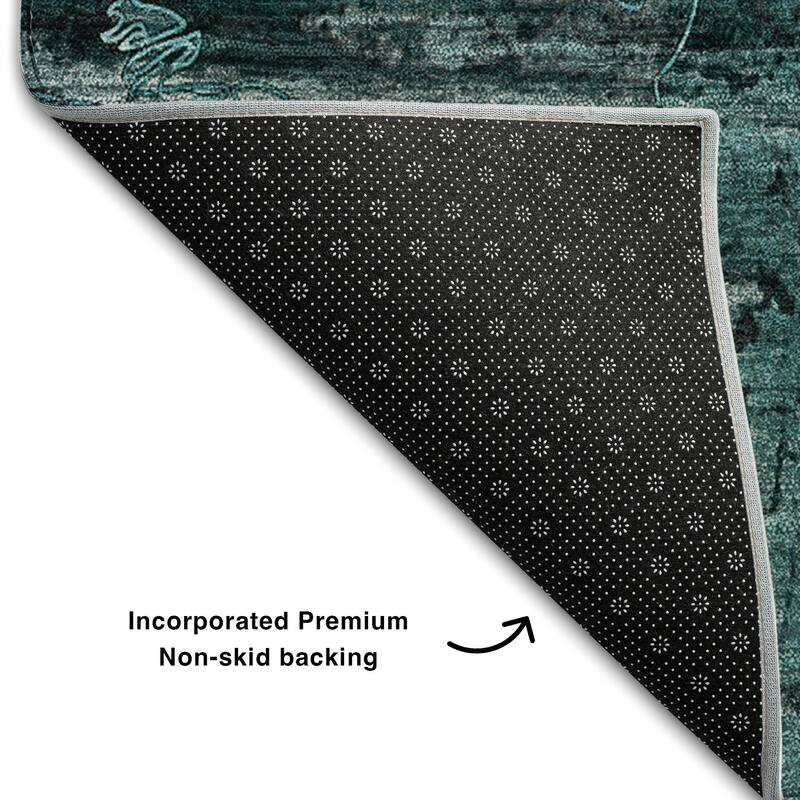 Premium Washable Super Soft Solid Abstract Mayfield Rug