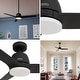 preview thumbnail 5 of 13, Hunter + Jasmine Roth 52" Malden Ceiling Fan w/ LED Light, Remote - Casual, Transitional - Designer!