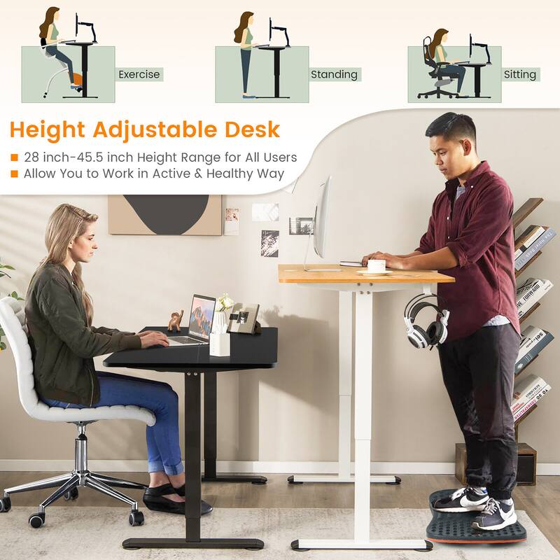 Gymax Electric Standing Desk Adjustable Stand up Computer Desk