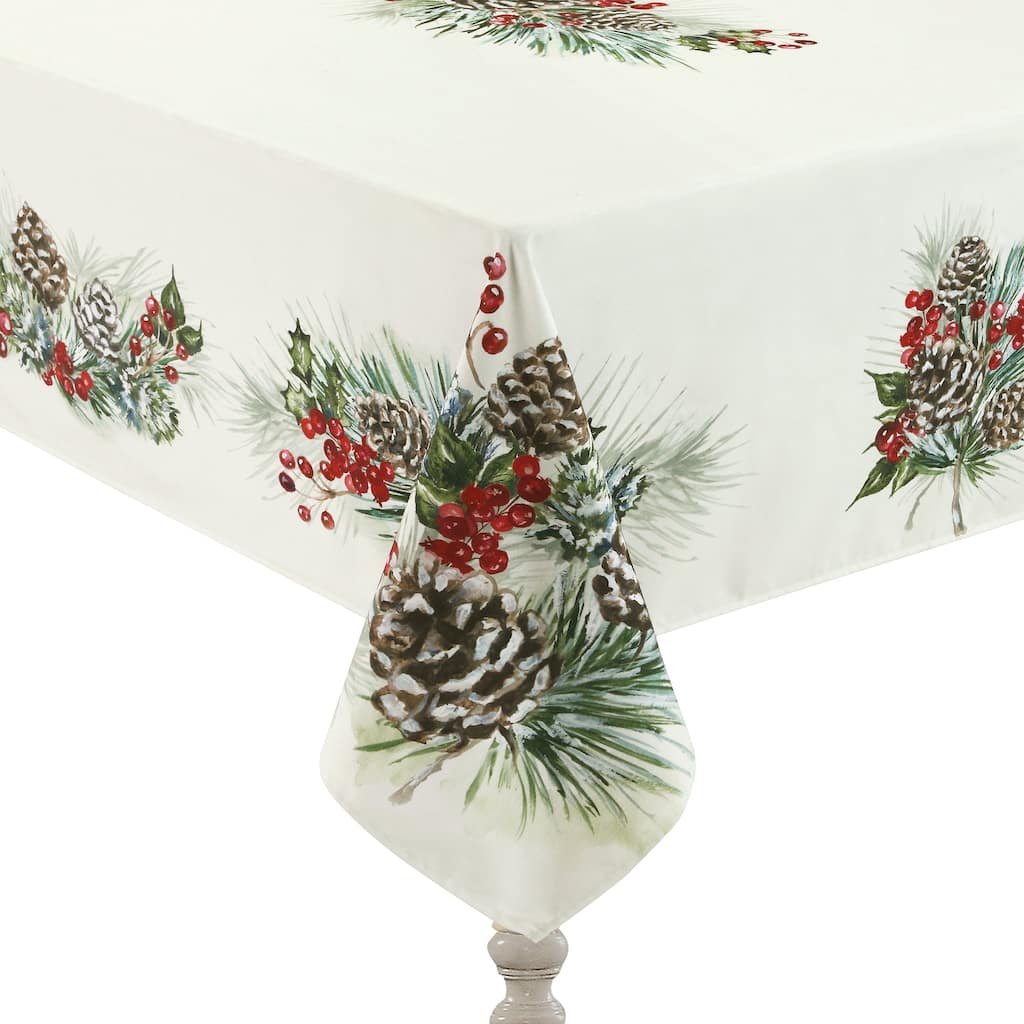 Snowy Garland Tablecloth