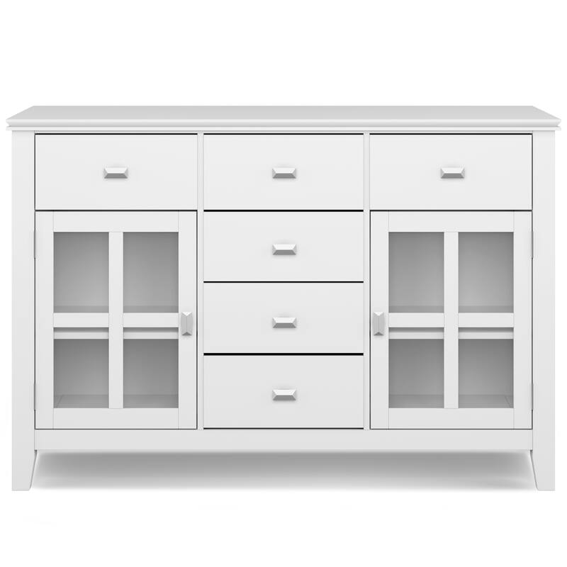 WYNDENHALL Stratford Solid Wood Transitional Sideboard Buffet - 54 inch Wide
