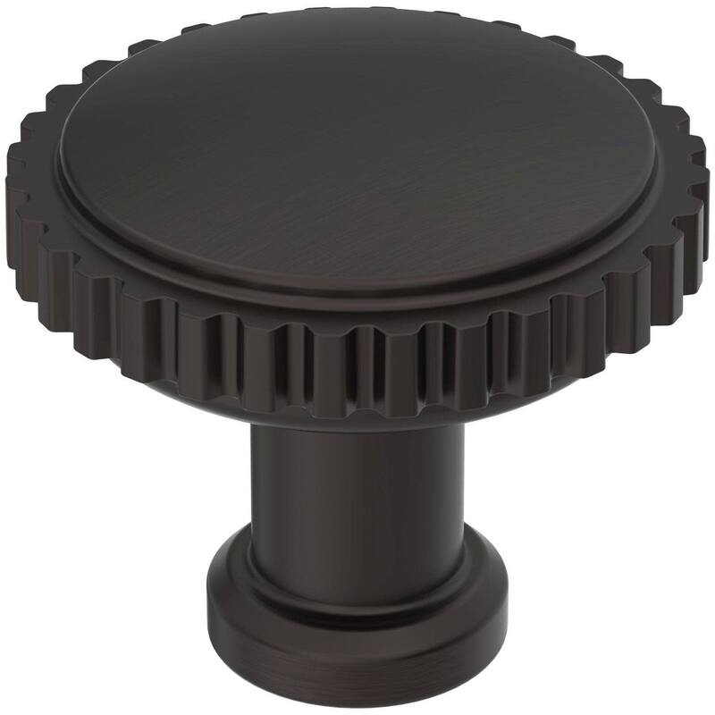 Amerock BP37800 Farewind 1-1/4" Fluted Mushroom Cabinet Knob - Oil Rubbed Bronze