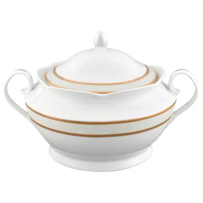 Lorren Home Trends Porcelain Souptureen w/Lid Amelia