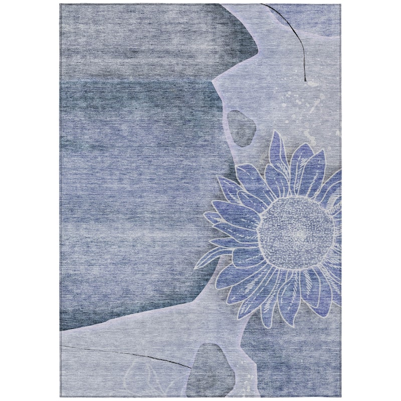 HomeRoots Floral Transitional Rectangle Outdoor Rug