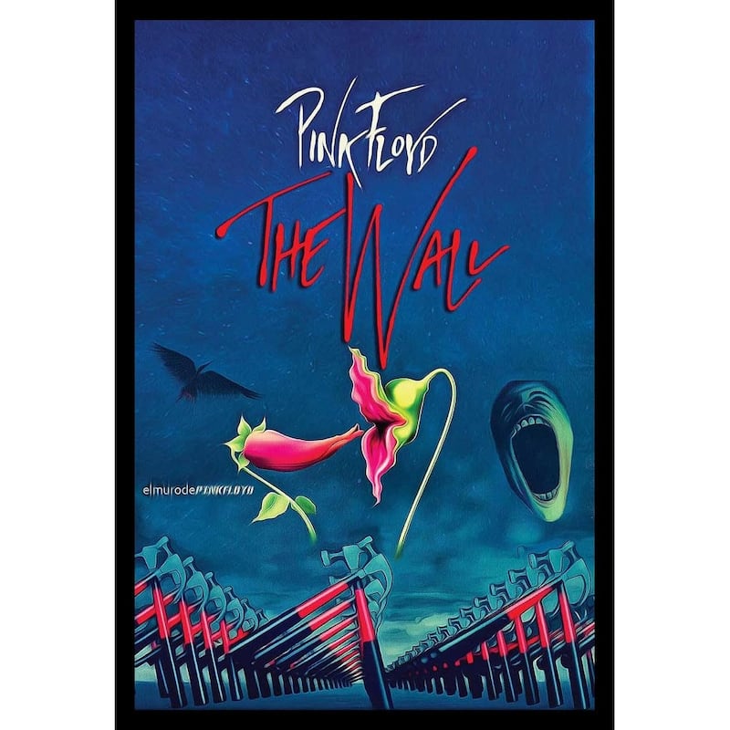 Pink Floyd - The Wall Marching Hammers Framed Poster - 24 x 36 Inch