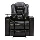 preview thumbnail 9 of 16, Home Theater Power Recliner Chair with USB Charging Port, 360° Swivel Tray Table Cup Holders design and Hidden Arm Storage
